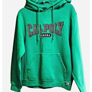 Vtg Cal Poly Pomona Hoodie Size S Green College Sweatshirt Russell Athletic Y2K